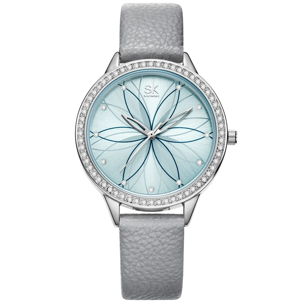 

SHENGKE Women Watch Fashion Design Dial Leather Wristwatch Luxury Lady Watches Female Quartz Watch Reloj Mujer K0146