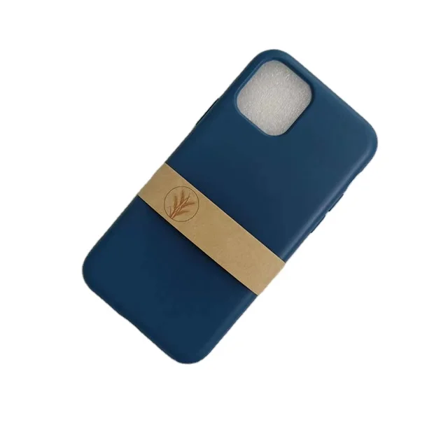 

The latest model can be customized for iPhone 12 wheat straw biodegradable phone case