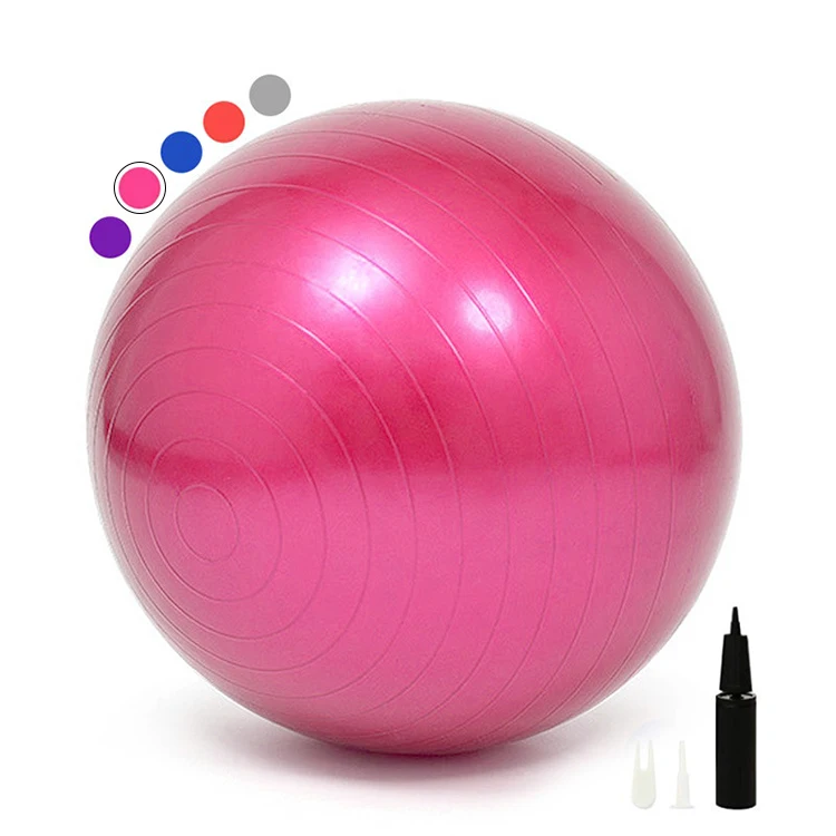 

75cm Wholesale custom logo fashion PVC balance fitness anti-burst pilates inflatable yoga ball for office and home, Color chart