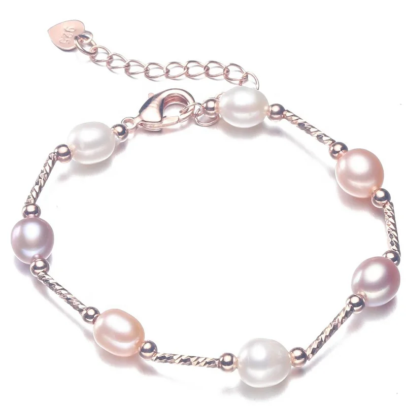 2020 New Fashion Style Adjustable High Brightness Bracelets Jewelry Pearl Handmade Bracelet Women