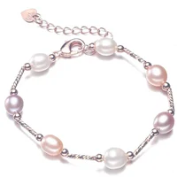

2020 New Fashion Style Adjustable High Brightness Bracelets Jewelry Pearl Handmade Bracelet Women