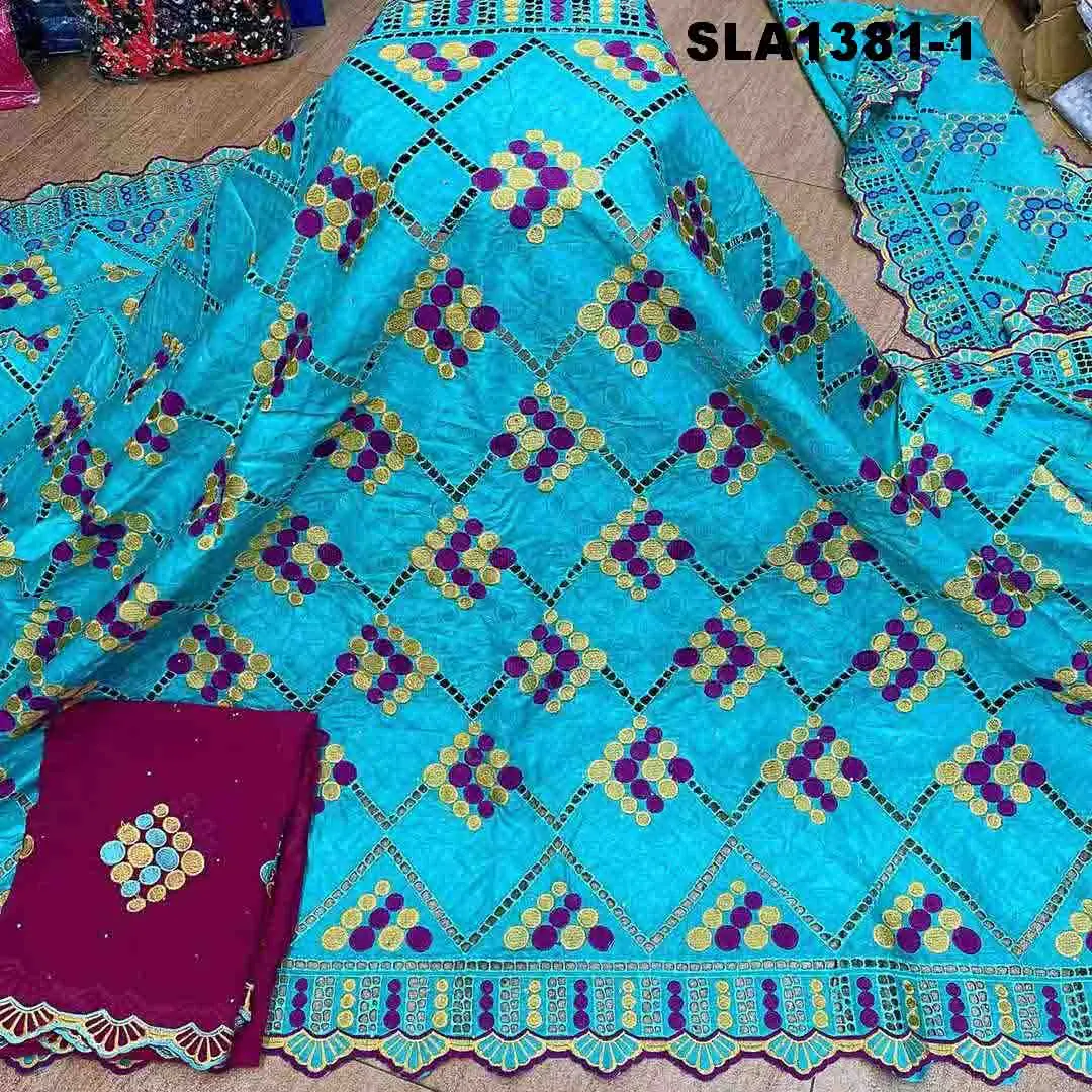 

Mikemaycall jacquard african cloth hand made fabric 100% cotton 7 yards shadda bazin riche dresses kaftan