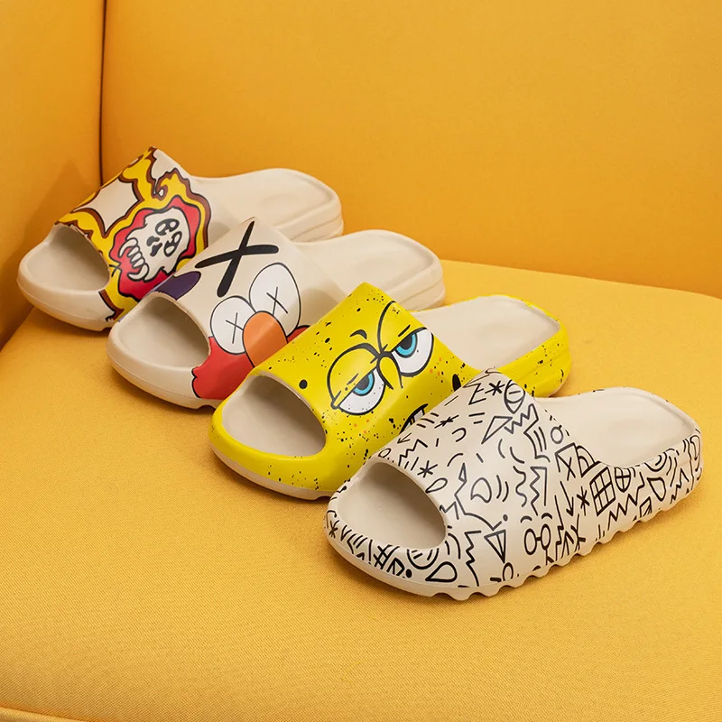 

Original colorful yeezy slippers custom pink cute children yeezy slippers