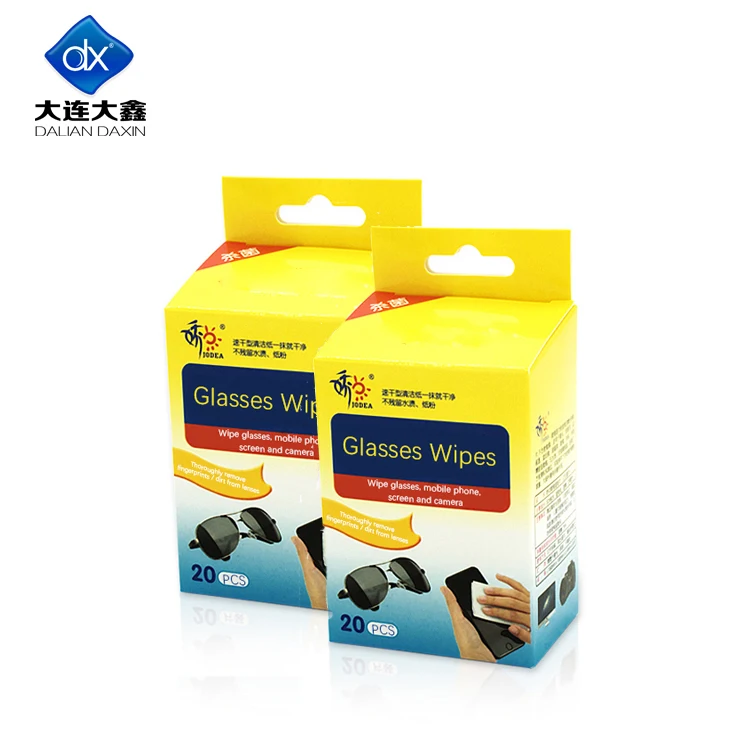 

Customized Cleaning Wipes Disposable Lens Eye glass Wipes