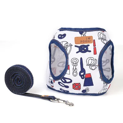 

Pet traction rope vest cowboy dog rope walking dog chest strap set pet safety belt harness, Cowboy style, star style, navy style, flag style
