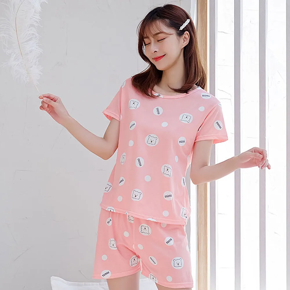 

Pajamas For Women Summer pajama set New pattern women sleepwear Sexy sleeveless tops And Shorts pajama set, Black white red