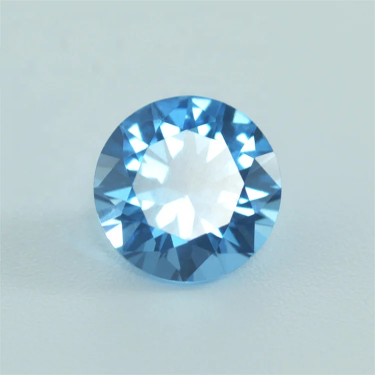 

Round Shape Synthetic Gemstone Brilliant Cut Blue Spinel