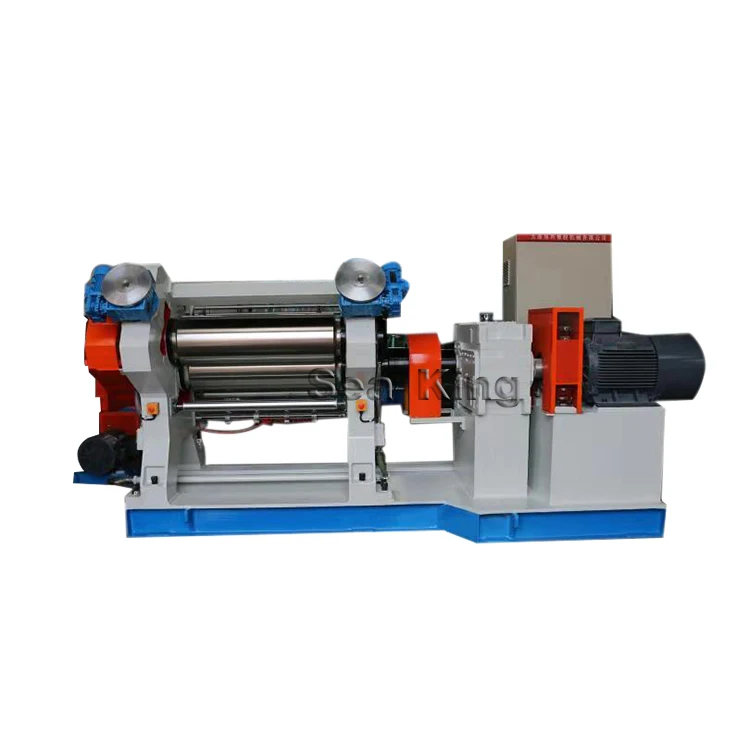 
Three Roll Rubber Calender Textile Calendering Machine 