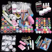 

Ultimate Nail Art Tools Kit Ikevan 42 in 1 Combo Set Professional DIY Gel Nail Art Kit Glitter Color Powder Brush Buffer Tools