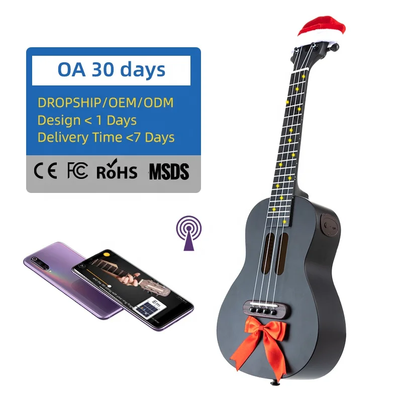 

Dropshipping 23 Inch Smart Ukulele Acoustic Guitar Holiday Gift Ukulele Concert Beginner and Gaming