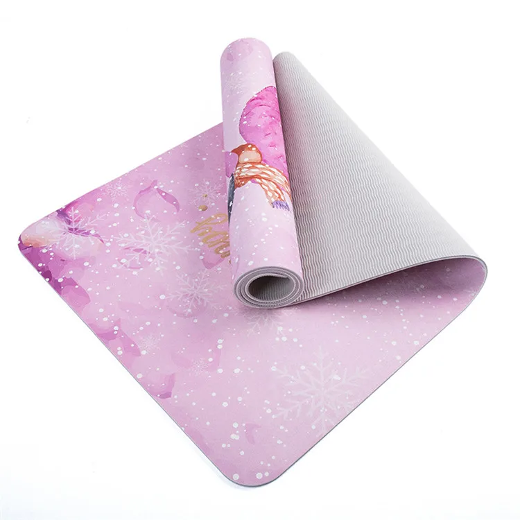 

Wholesale Eco Friendly Custom Logo Cute UV Print 5mm Pure Yoga Matt