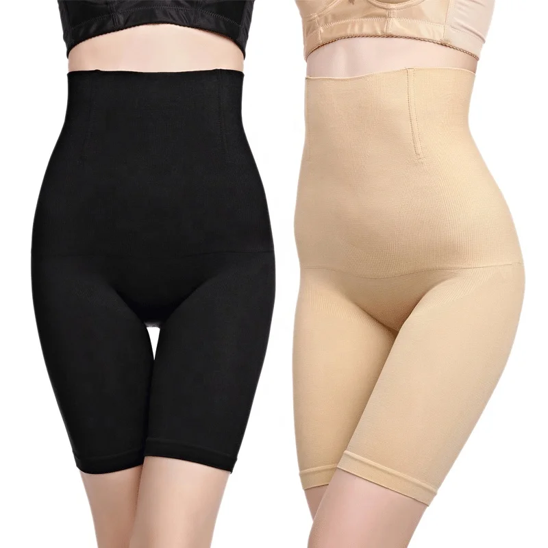 

Women Shapewear High Waist Slimming Underwear Tummy Control Panty, Skin/black