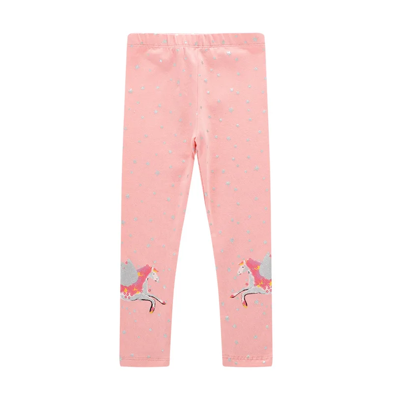 

2019 fall new lovely pink print legging boutique kids baby girl pants, Customized