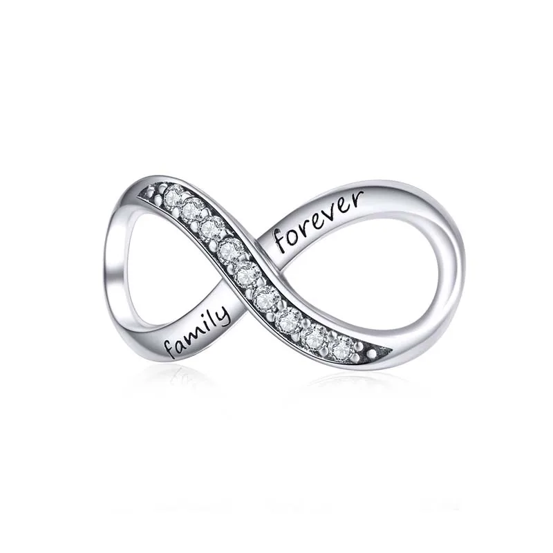 

Infinity Love Dangle Charms Bead 925 Sterling Silver Forever Love Pendant Charms Fit Bracelets and Necklace