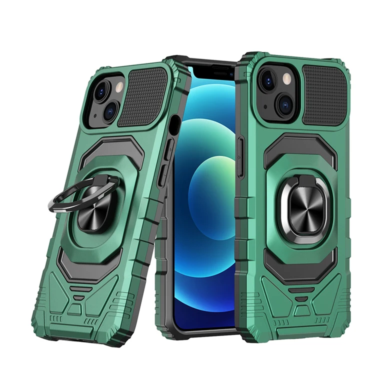 

Laudtec Armor Shockproof Case Camera Protective Hard PC TPU Cell Phone Cover With Ring Holder Phone Case For iPhone 13 Pro Max