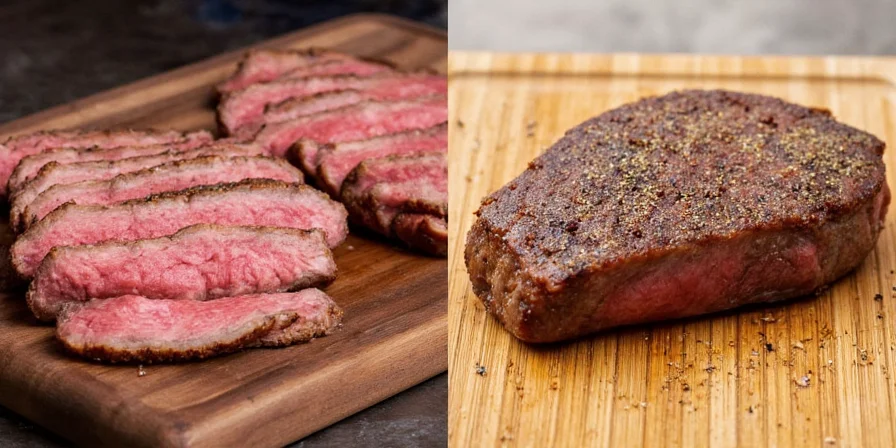 Various steak seasoning blends arranged on counter