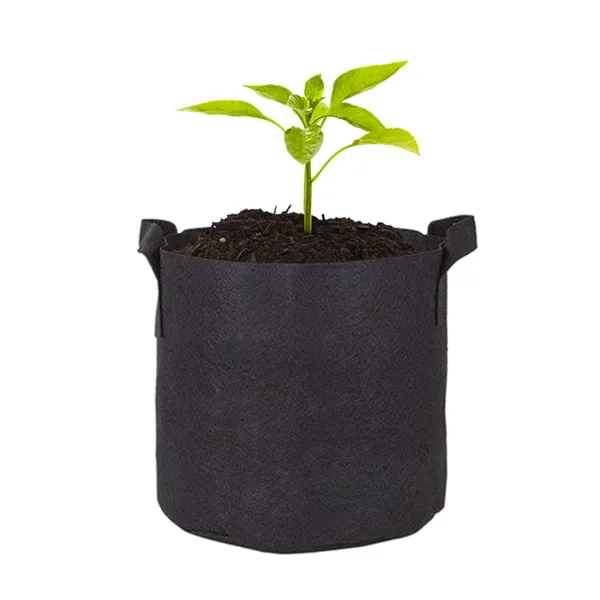 

Factory direct sales Non woven Flower Pots Felt Planter Grow Bags, Green ,black or others