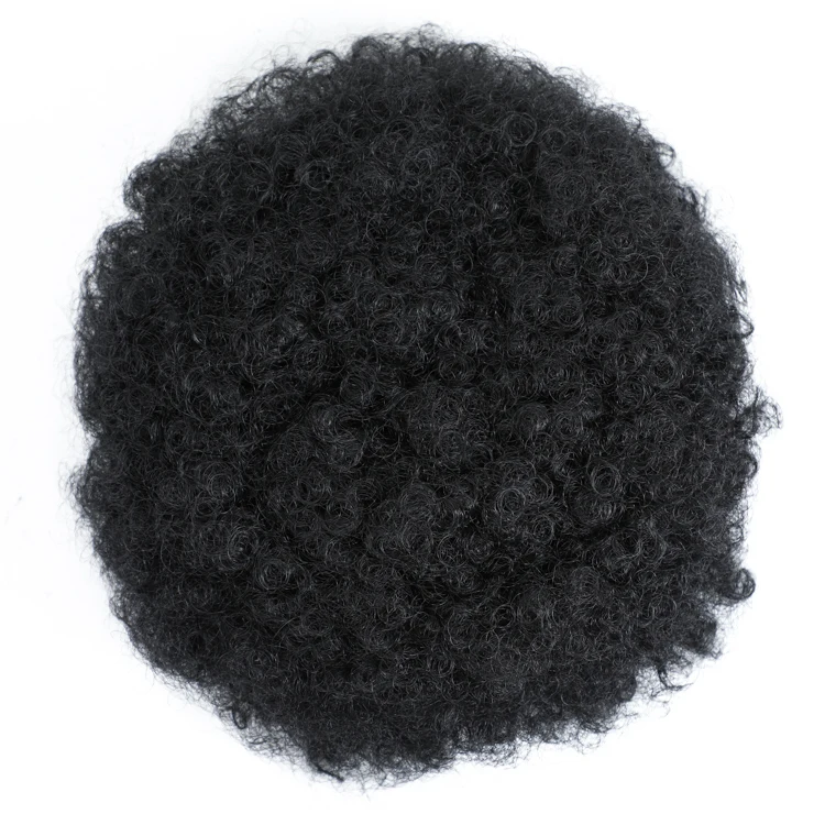 6 Inch Kinky Curly Synthetic Dome Cozy Chignon Afro Hair Bun For Black ...