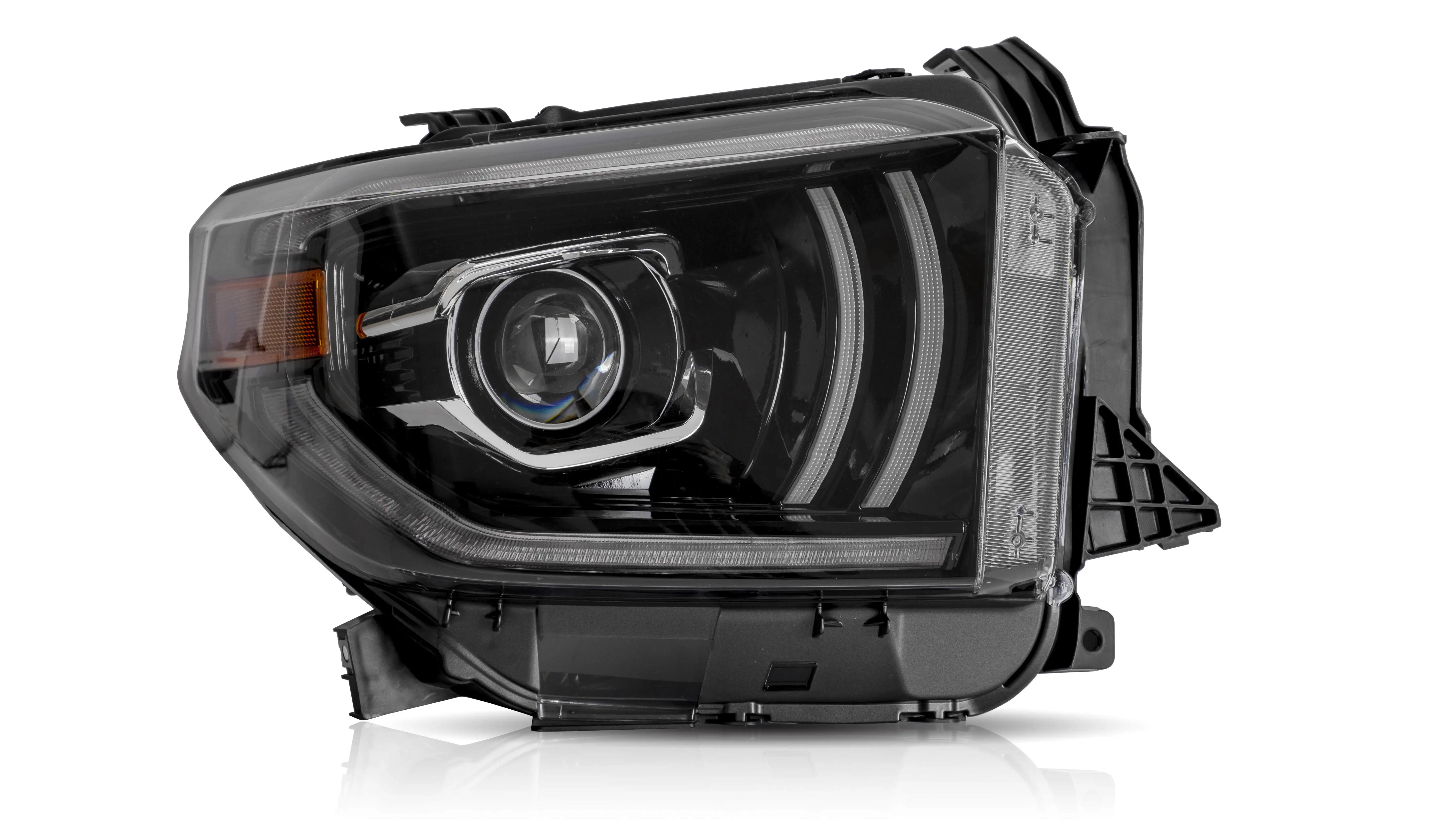 VLAND manufacturer for Tundra 2014 2015 2016 2017 2018 2019  headlight with FULL LED and moving signal+plug and play