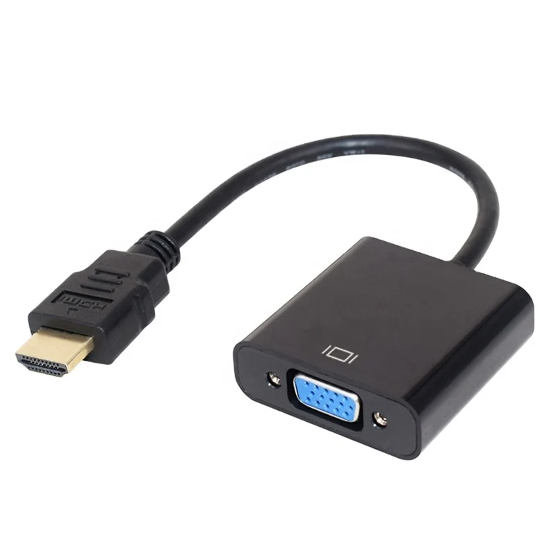 

HDMI Male to VGA Female Adapter Converter cable vga to hdmi convertor Adapter cable 1080P for PC Laptop Tablet, Black