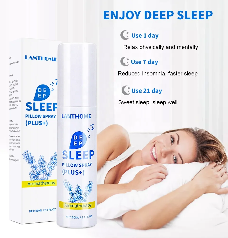 

OEM Private Label Highly Powerful Sleeping Spray Lavender Pillow Mist Spray Sleeping Spray Bottle, As picture