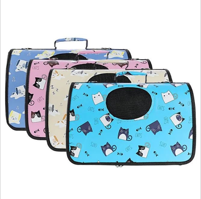 

Hot Selling Portable Breathable Foldable Pet Cat Dog Carrier Pet Carrier Shoulder Bag