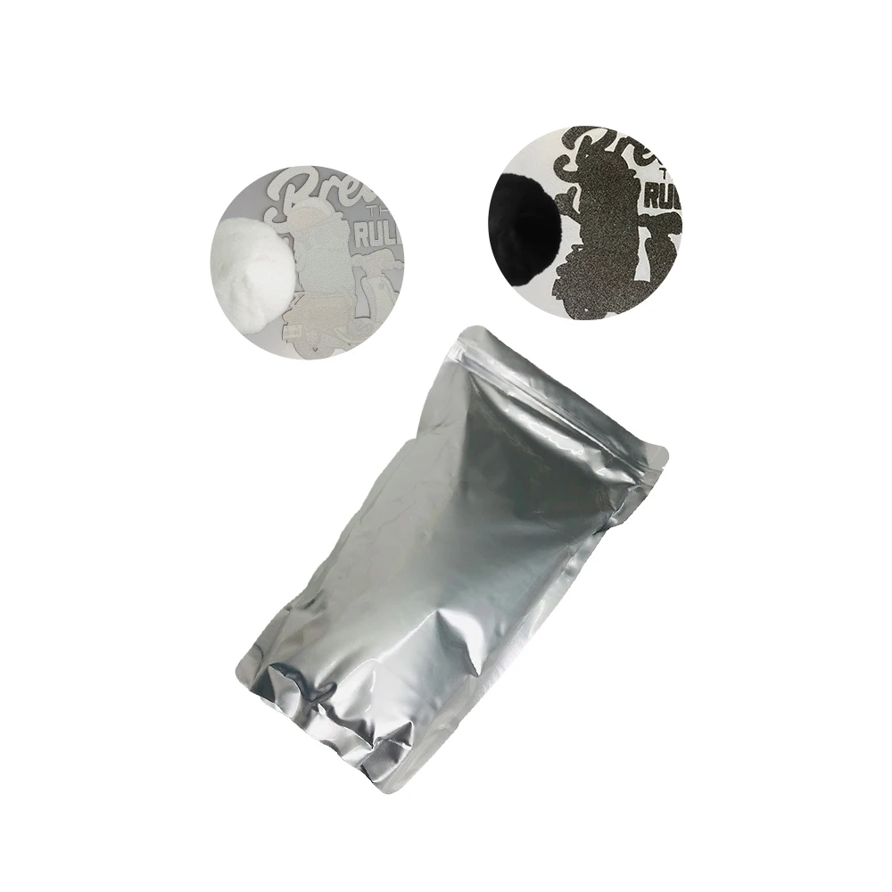 erasmart Dtf Printing Material Black White Color Hot Melt Dtf Powder for T Shirt Printing