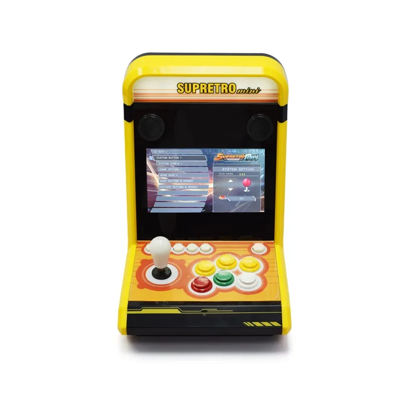 

SUPRETRO 7 inch Mini Pandoras Box 12 Retro video game Console 4263 in 1 3D Game Box arcade game machine consola de juegos, Yellow, red, blue