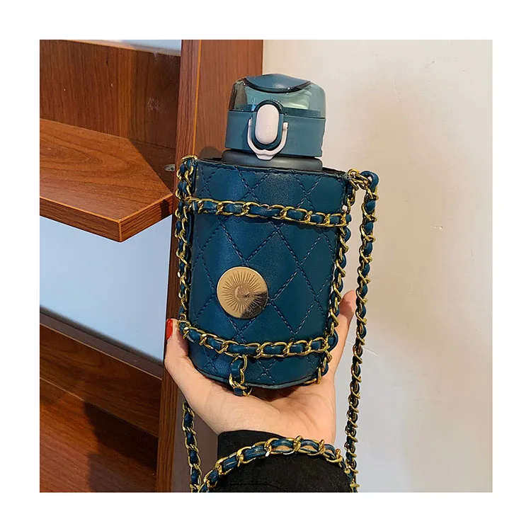 

Vacuum Cup Shaped Bags Creative Personality Bottle Purses and Handbags New Fashion Diamond Lattice Women Chain Crossbody Bags