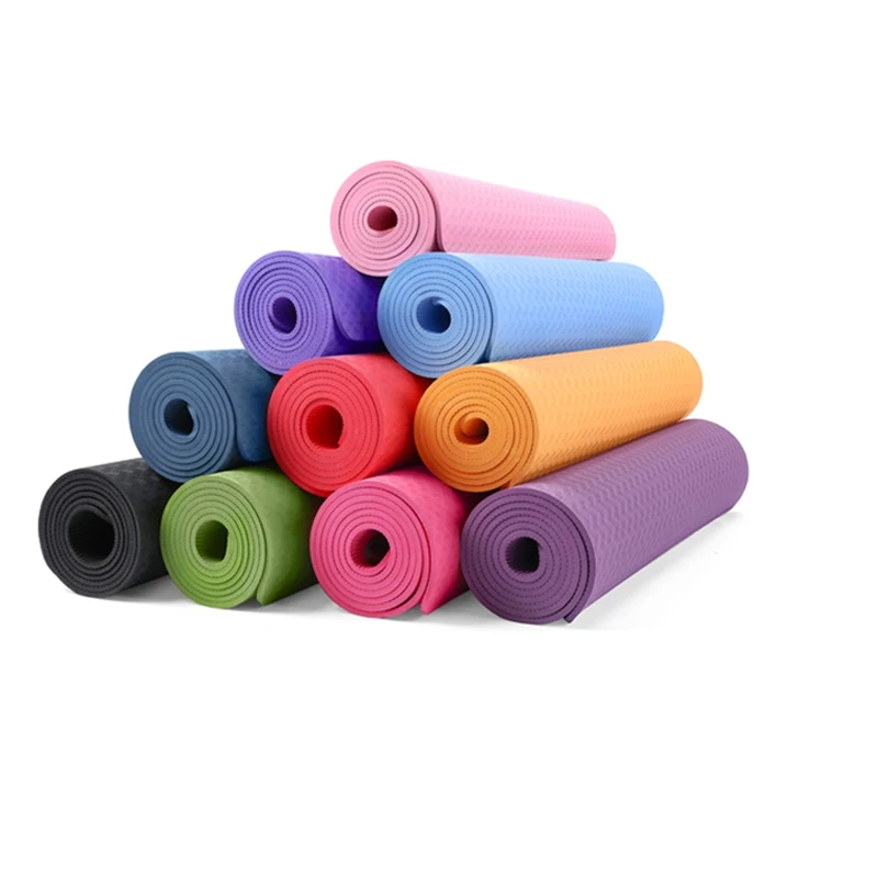 

Jointop Cheap Price Low MOQ Custom Color Anti Skid Yoga Mat 8mm 10mm TPE Yoga Mat, Stock color or customized