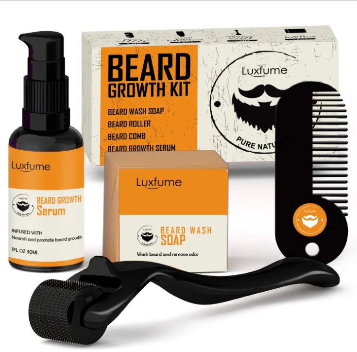 

Private label beard care men groom kit professional beard growth kit