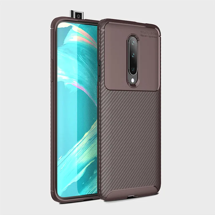 

Free Shipping for oneplus 7pro 7 high quality tpu Silicone Cover cell phone Case for oneplus 7T 6pro 6T 6, Black, navy blue, brown