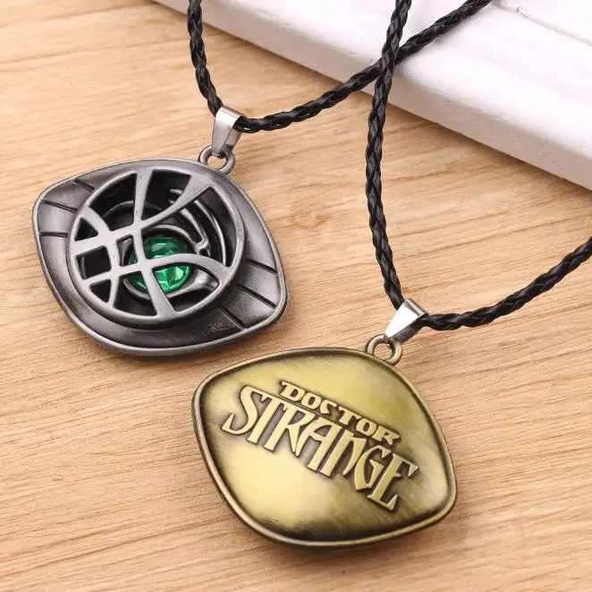 

2021 Hot Sale Personality Eye of Agamotto Pendant Necklace Adjustable Jewelry Gifts Punk Doctor Strange Necklace for Fans, As picture