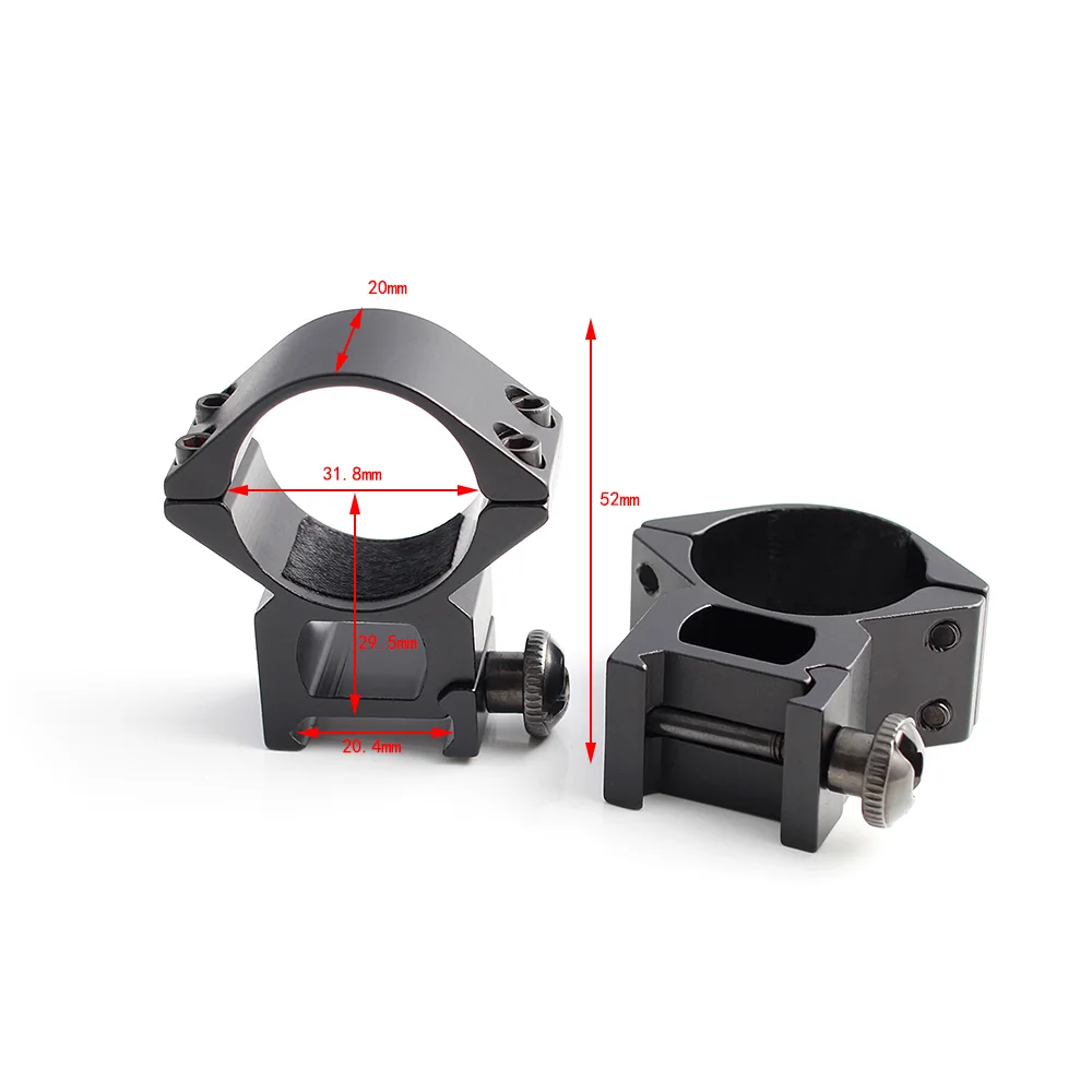Spina Optics Ar15 M4 High Profile 30mm Seethru Scope Mounting Rings