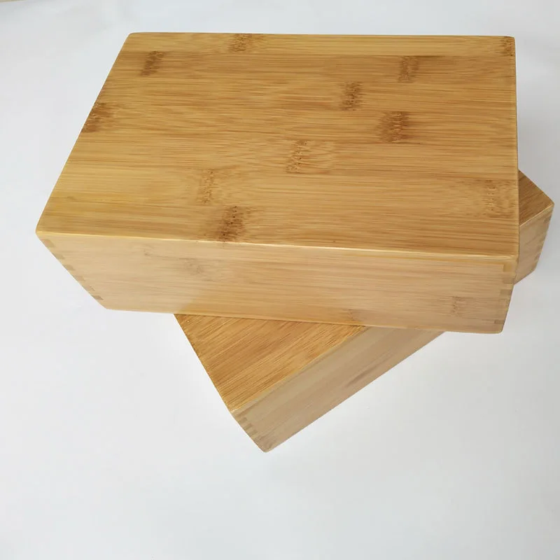 

Custom Logo 3*6*9 or 4*6*9 inch amazon wholesale custom print organic gym fitness exercise bamboo yoga block wood eco friendly