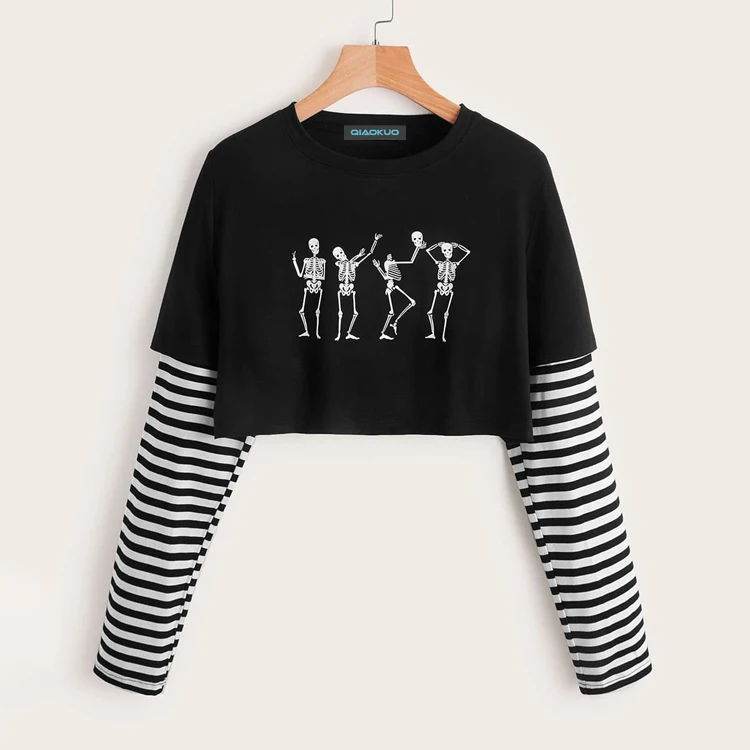 

2021 New Style Wholesales Best Selling Short Clothing Casual Women Tshirt Long Sleeve