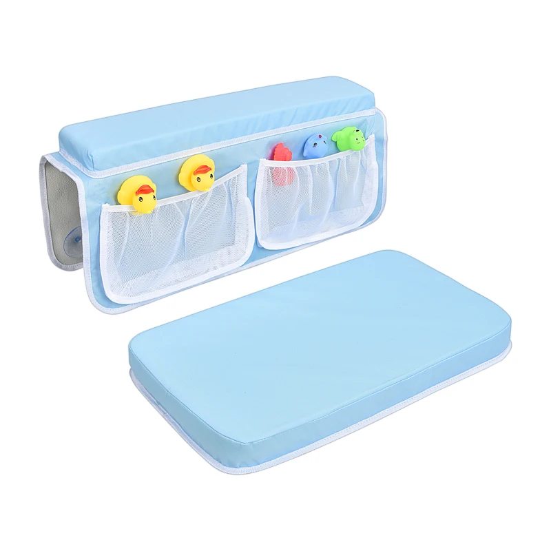 

In stock fast shipment High Quality Neoprene Baby Bath Kneeler and Elbow Rest Set baby bath, Light blue or custom colors