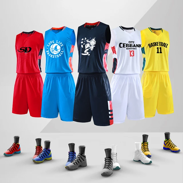 

Wholesale Basketball wear jersey Shorts uniform With Zipper Pockets, Custom color