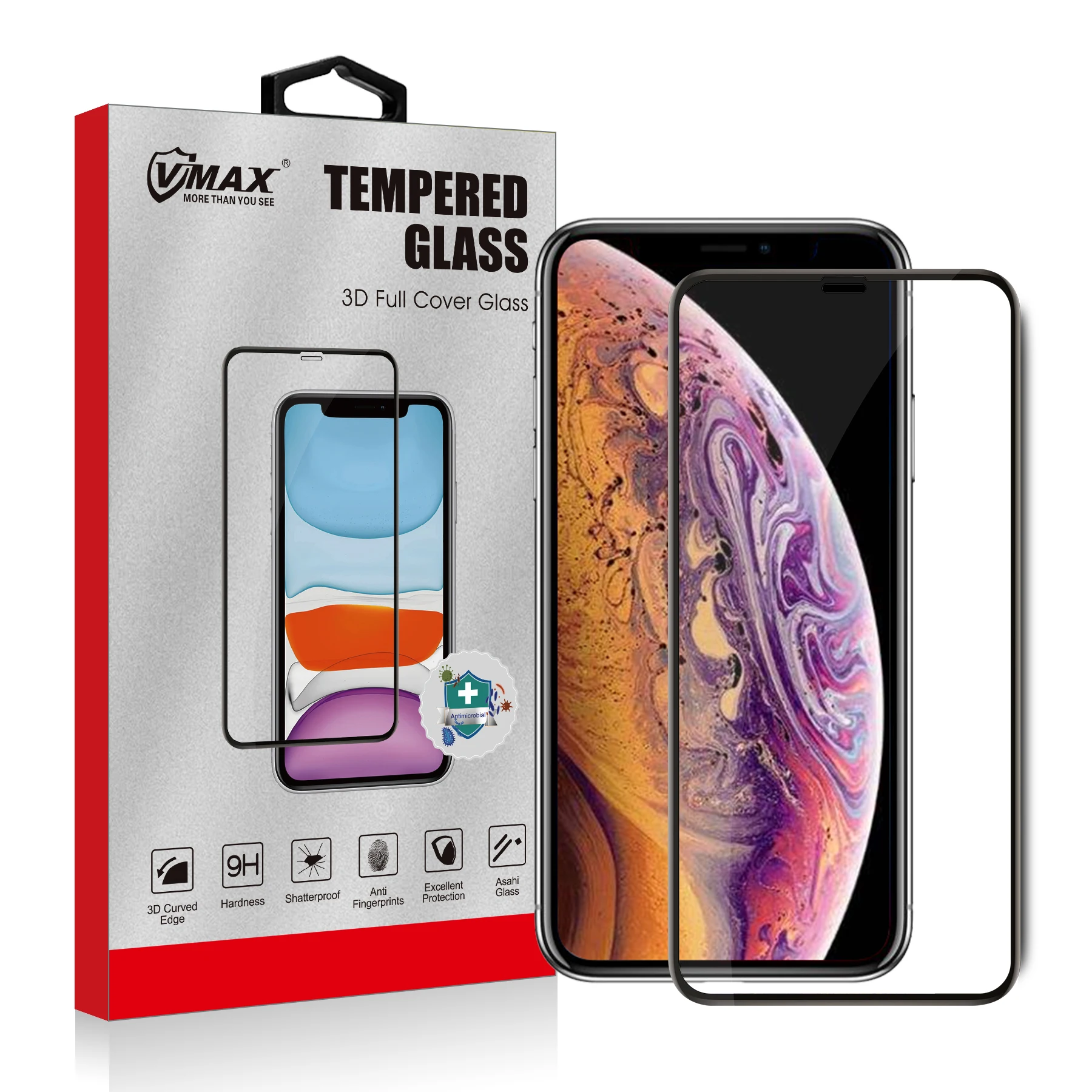 

3D 4D 5D full coverage tempered glass screen protector for iphone X screen protector tempered glass