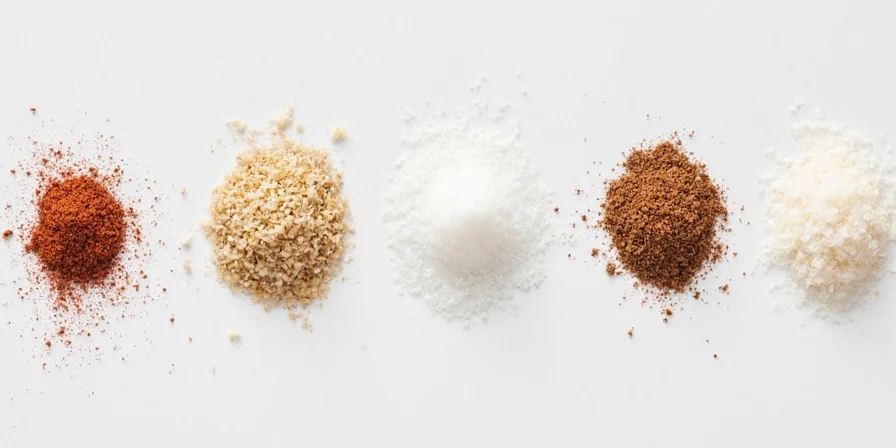 Comparison chart of different season salts