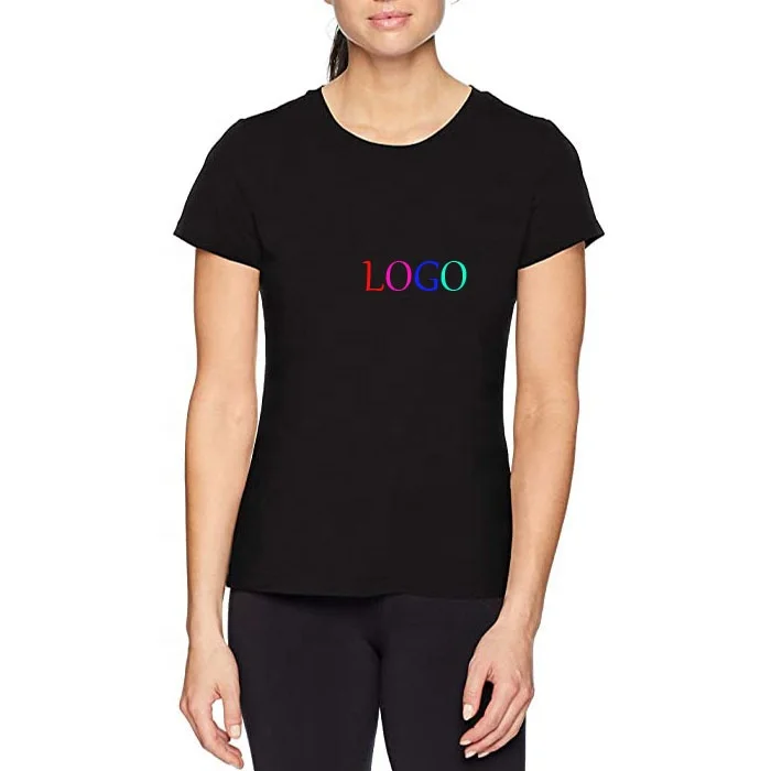 

2020 Fashion Trendy Customized Designs Graphic Printerd Round Neck Women T Shirt, Customized color