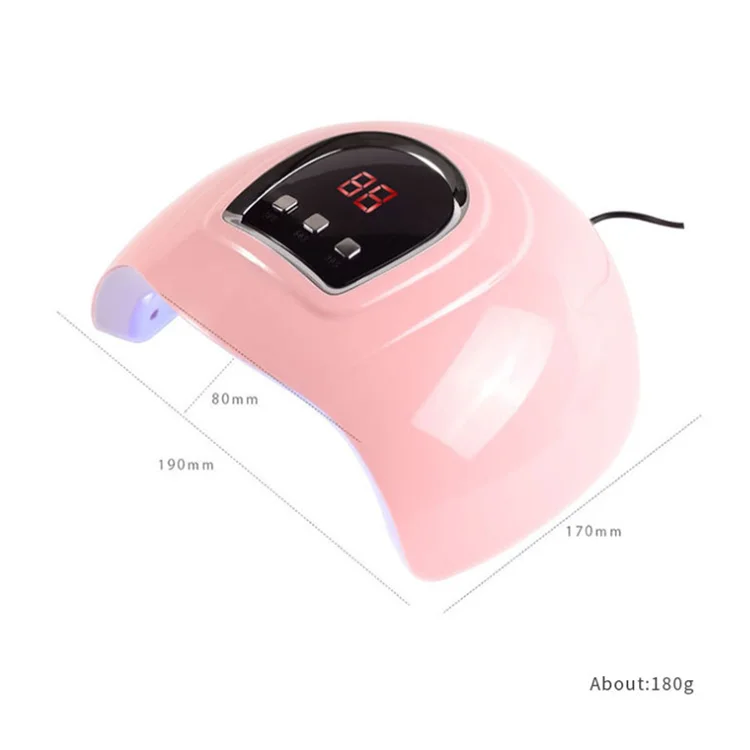 

Smart Portable Pink LED Large Space Dual Light Source Uv Nail Light Lamp for Nail