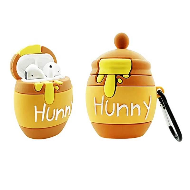 

Honey Pot Case Silicone Funny Food Character Shockproof case for Airpod pro for Kids Girls Teens