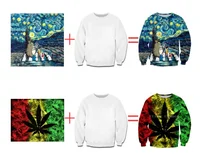 

US SIZE 3D digital printing crew neck sweater to map custom sweater printing men and women couples