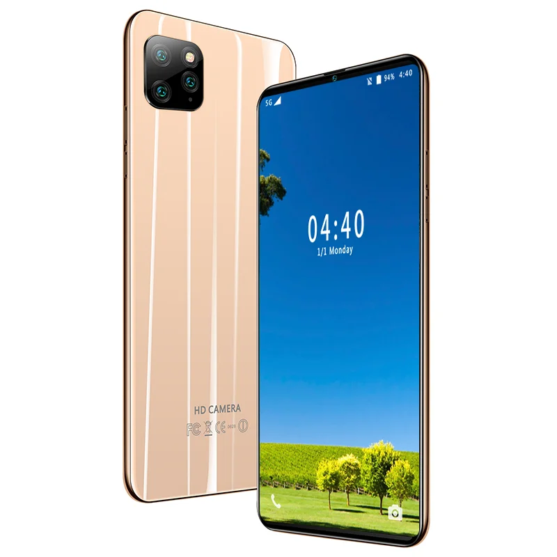 

high performance 6.3" FHD big screen water drops 5G LTE 6.3" smart display smartphone 18mp; 48MP mobile phone 12GB 512GB
