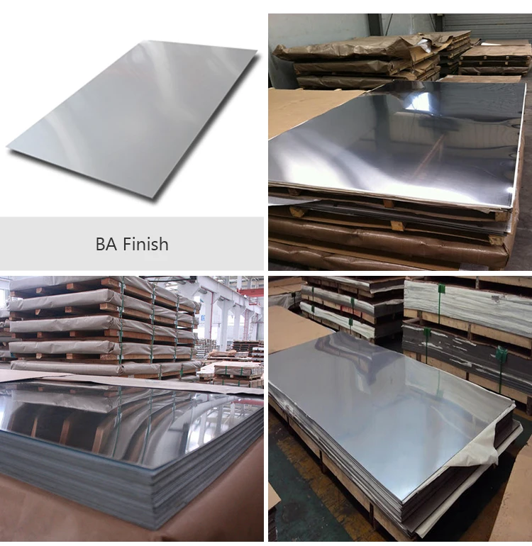 China hongwang factory 201 304 316L 2B BA no.4 hl 8k surface finish 4x8 size cold rolled stainless steel sheet for elevator door