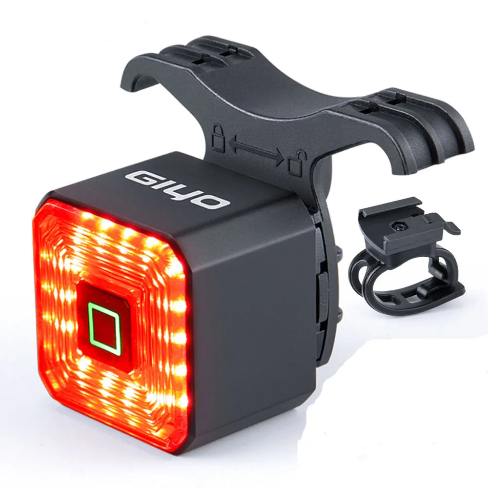 

Auto On Off Signal Brake Lamp LED Safety Lantern Smart Bicycle Light Rear Taillight