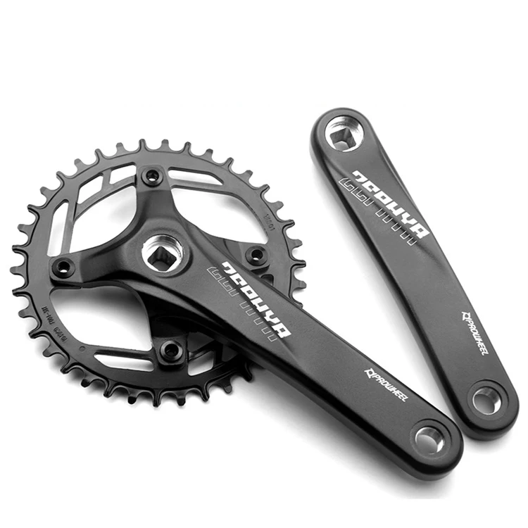 

Prowheel Square Hole104BCD 32 34 36 38 40T 170 175mm Narrow Wide Bicycle Crankset for MTB, Black