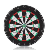 

18 inches Dart Board Double-Sided Flocking Dartboard with 6 Brass Darts