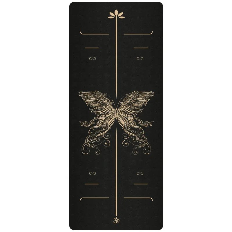 

Best Eco friendly Custom Gold Printing TPE Yoga Mat with Position Line, All display and accept custom design